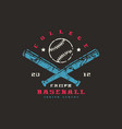 emblem of baseball championship vector image