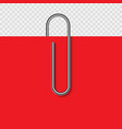 paper clip on vector image vector image