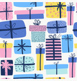 seamless pattern with different doodle great vector image