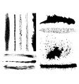 grunge ink splashes vector image