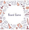 hand drawn banner template board game vector image