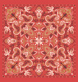 paisley bandana print vector image vector image