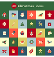 christmas icons set vector image vector image