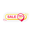 shopping tags icon seventy percent discount vector image