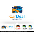 car deal logo template vector image vector image