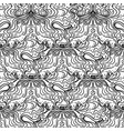 abstract black and white seamless pattern art vector image vector image
