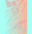 abstract colorful gradient background hand-drawn vector image