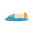 building construction emblem vector image