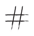 hashtag sign icon vector image