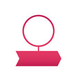 rounded chart step with red arrow design element vector image vector image