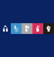 elections icons infographic design template vector image