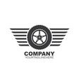 tire icon logo template vector image