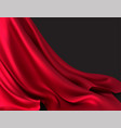 background luxurious red fabric or liquid wave vector image