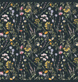 beautiful floral seamless pattern vector image vector image
