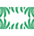 frame silhouettes branch palm tree vector image