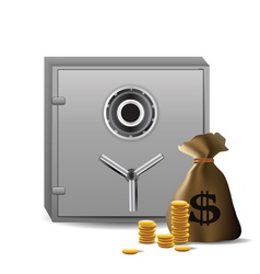 Safe combination lock Royalty Free Vector Image