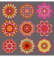 circle lace ornament round ornamental geometric vector image