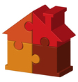 house from puzzles vector image vector image