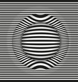 images in the style op art black and white vector image vector image