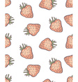 cute seamless strawberry pattern vector image