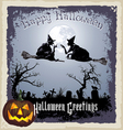 halloween greeting vector image