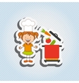 kids cooking design vector image