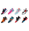 fitness sneakers shoes for training running shoe vector image vector image
