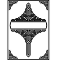 gothic frame vector image vector image