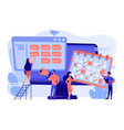 media planning concept vector image