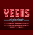 neon font vector image