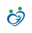 abstract healthcare logo image vector image