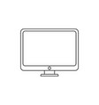 desktop computer monitor line icon outline sign vector image