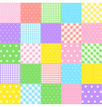 colorful seamless patterns for baby style vector image