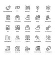 line icon of business and finance vector image