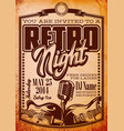 template in retro style for party vector image