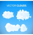 cloud set blue sky with clouds vector image