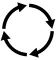 process symbol on white background four step vector image