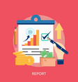 report conceptual design vector image