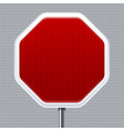 stop signal traffic road with reflective vector image vector image
