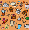 tea seamless pattern vector image vector image