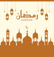 banner design of ramadan kareem vector image vector image