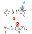 boy girl vector image vector image