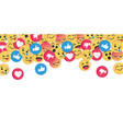 modern emoji design on white background vector image vector image