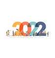 2022 new year with normal lifestyle ideas vector image vector image