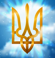 coat of arms of ukraine vector image vector image
