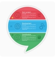 infographics three points vector image