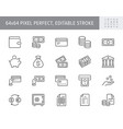 money line icons include icon vector image vector image