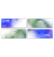set of blurred background for banners and flyers vector image vector image