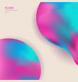 abstract 3d creative fluid colorful shape vector image vector image