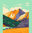 maroon bells in the elk mountains peak vector image vector image